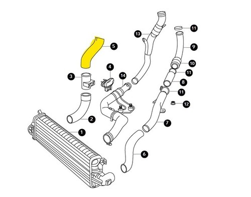 Jaguar type boost hose egr - boost,