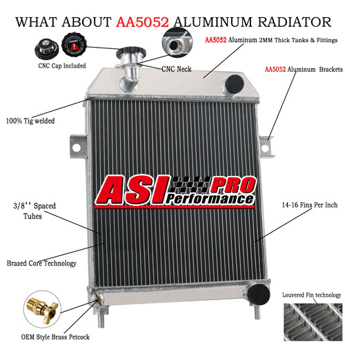 Row aluminium radiator - aluminium,
