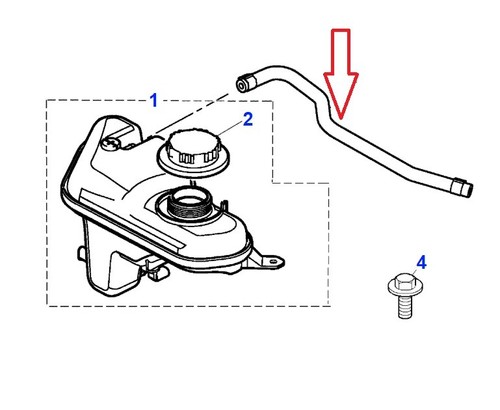 Jaguar engine vent hose - engine, —